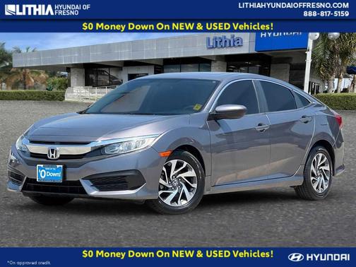 Modern Steel Metallic 2017 Honda Civic EX