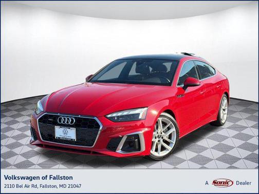 Progressive Red Metallic 2024 Audi A5 Sportback 45 S Line Premium Plus
