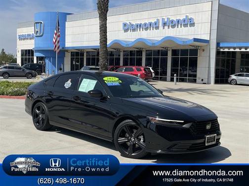 Crystal Black Pearl 2025 Honda Accord Hybrid
