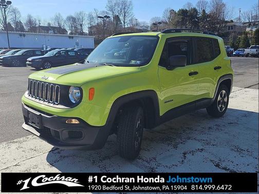Hypergreen Clearcoat 2018 Jeep Renegade Sport