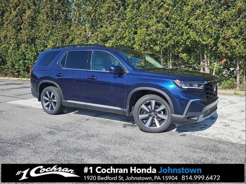 Obsidian Blue Pearl 2023 Honda Pilot Touring 8-Passenger