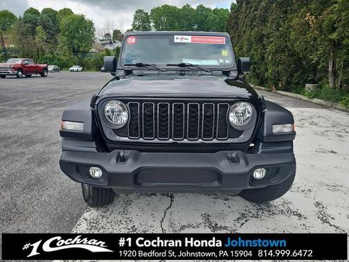 Black Clearcoat 2024 Jeep Wrangler Sport S