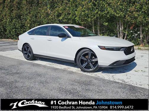 Platinum White Pearl 2023 Honda Accord Hybrid Sport