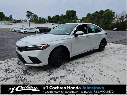 Platinum White Pearl 2022 Honda Civic Sport Touring