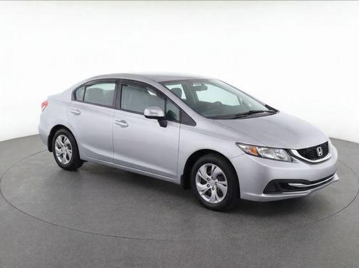 Alabaster Silver Metallic 2014 Honda Civic LX