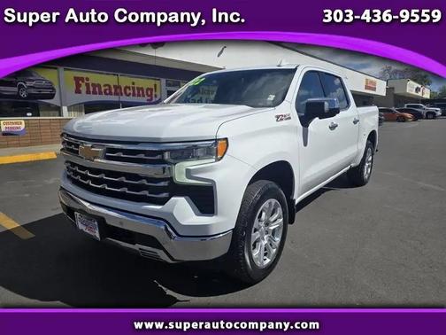 WHITE 2022 Chevrolet Silverado 1500 LTZ