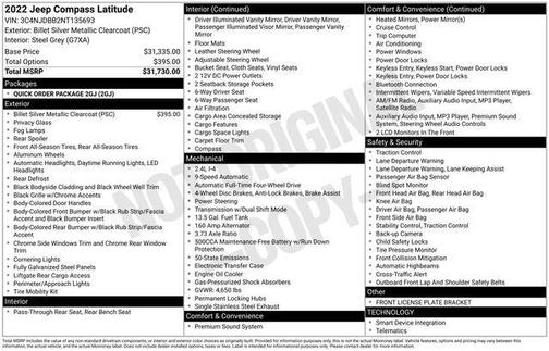 2022 Jeep Compass Latitude