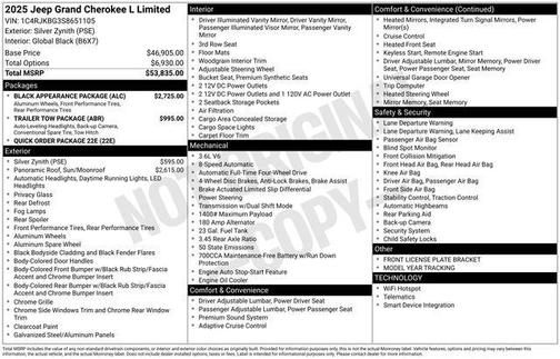 2025 Jeep Grand Cherokee L Limited