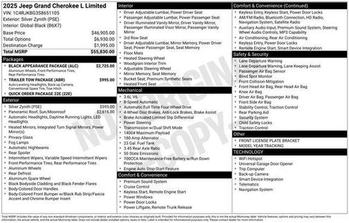 2025 Jeep Grand Cherokee L Limited