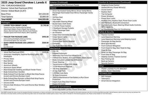 2025 Jeep Grand Cherokee L Laredo