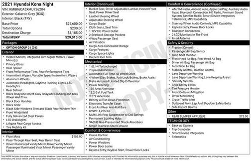 2021 Hyundai KONA NIGHT