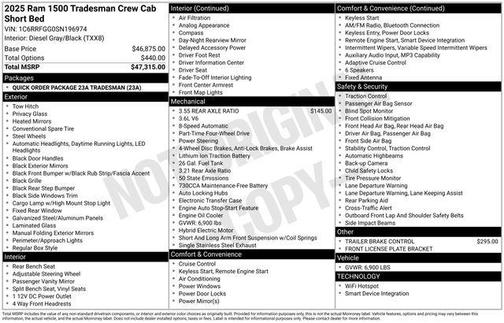 2025 RAM 1500 Tradesman