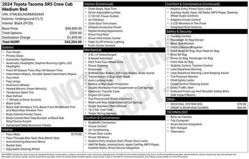 2024 Toyota Tacoma SR5