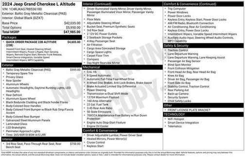 2024 Jeep Grand Cherokee L Altitude