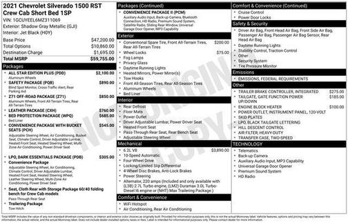 2021 Chevrolet Silverado 1500 RST