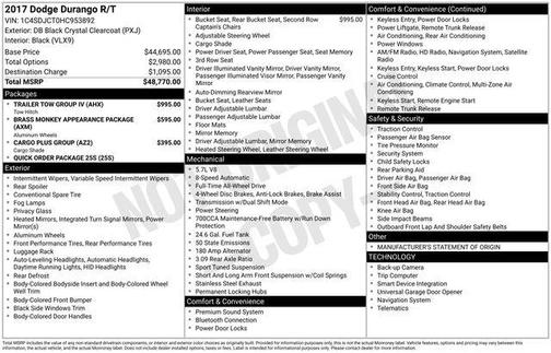 2017 Dodge Durango R/T