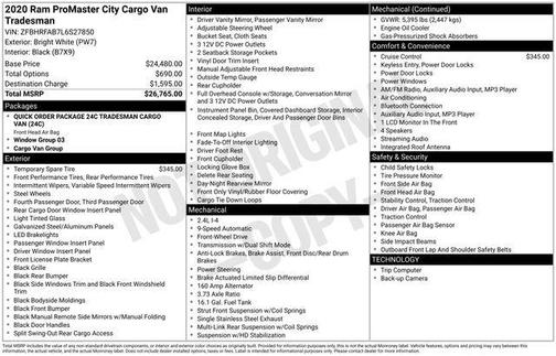 2020 RAM ProMaster City Tradesman