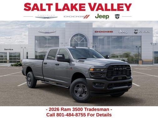 Ceramic Gray Clearcoat 2026 RAM 3500 Tradesman Crew Cab 4x4 8' Box