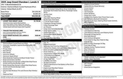 2025 Jeep Grand Cherokee L Laredo