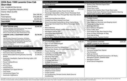 2026 RAM 1500 Laramie