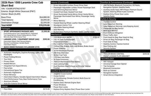2026 RAM 1500 Laramie