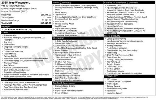 2025 Jeep Wagoneer L Series I 4x4