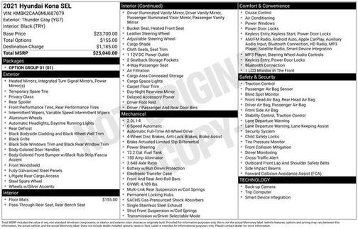 2021 Hyundai KONA SEL