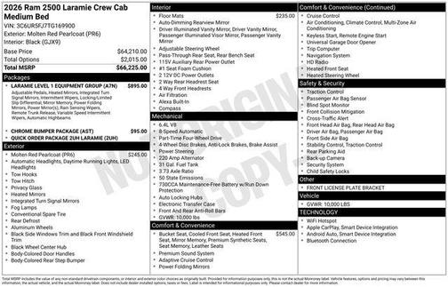2026 RAM 2500 Laramie