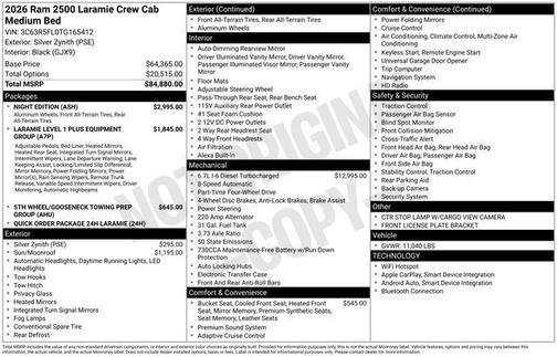 2026 RAM 2500 Laramie