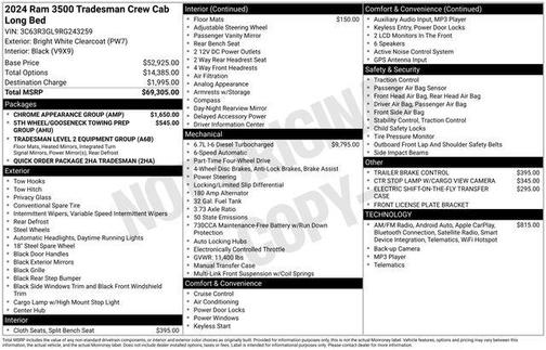 2024 RAM 3500 Tradesman Crew Cab 4x4 8' Box