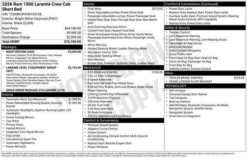 2026 RAM 1500 Laramie