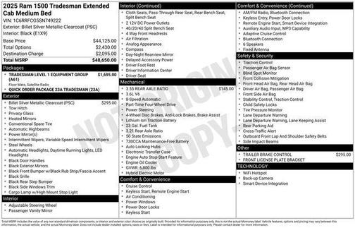 2025 RAM 1500 Tradesman