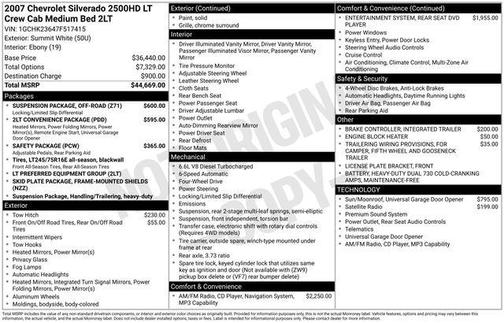 2007 Chevrolet Silverado 2500 LT2 H/D Crew Cab