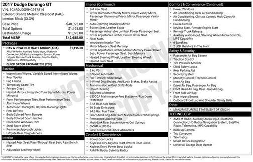 2017 Dodge Durango GT