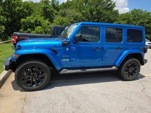 Blue 2022 Jeep Wrangler Unlimited 4xe Sahara