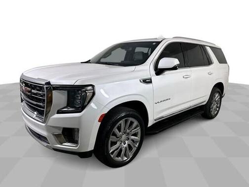 White Frost Tricoat 2021 GMC Yukon SLT