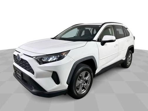 White 2022 Toyota RAV4 Hybrid LE