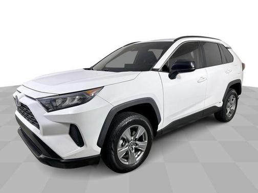 White 2022 Toyota RAV4 Hybrid LE