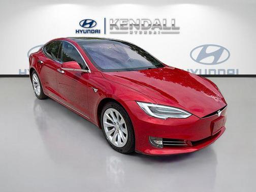 Red Multi-Coat 2017 Tesla Model S 75D