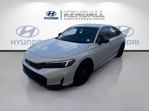 Platinum White Pearl 2025 Honda Civic Sport