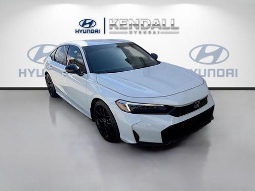 Platinum White Pearl 2025 Honda Civic Sport
