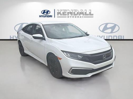 Platinum White Pearl 2021 Honda Civic LX