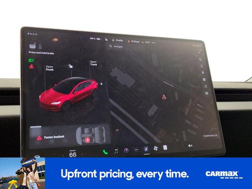 Red 2025 Tesla Model 3 Long Range