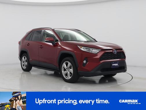Red 2021 Toyota RAV4 Hybrid XLE Premium