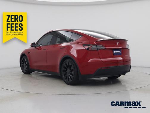 Red 2022 Tesla Model Y Performance