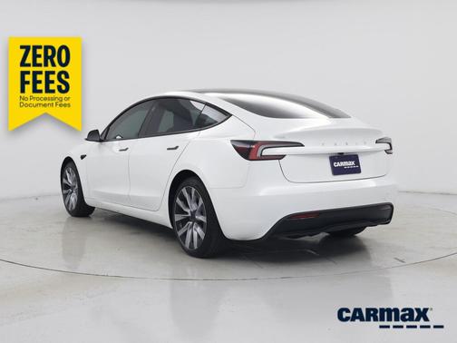 White 2025 Tesla Model 3 Long Range