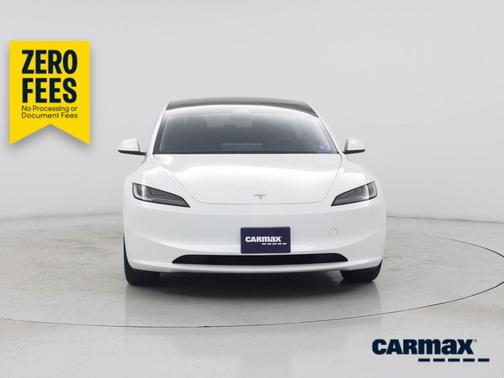 White 2025 Tesla Model 3 Long Range