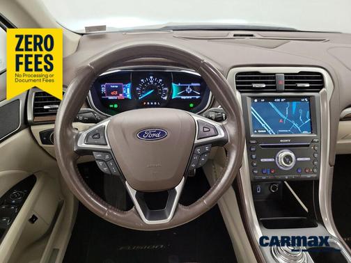 Burgundy 2017 Ford Fusion Hybrid Platinum