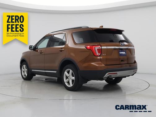 Orange 2017 Ford Explorer XLT
