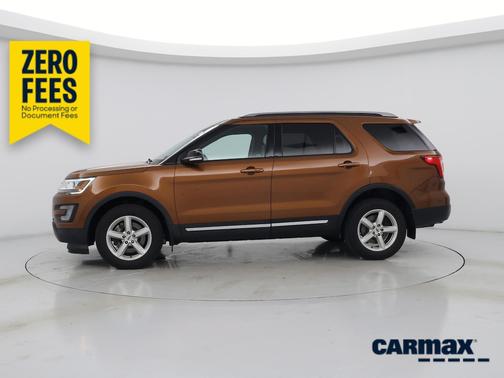 Orange 2017 Ford Explorer XLT